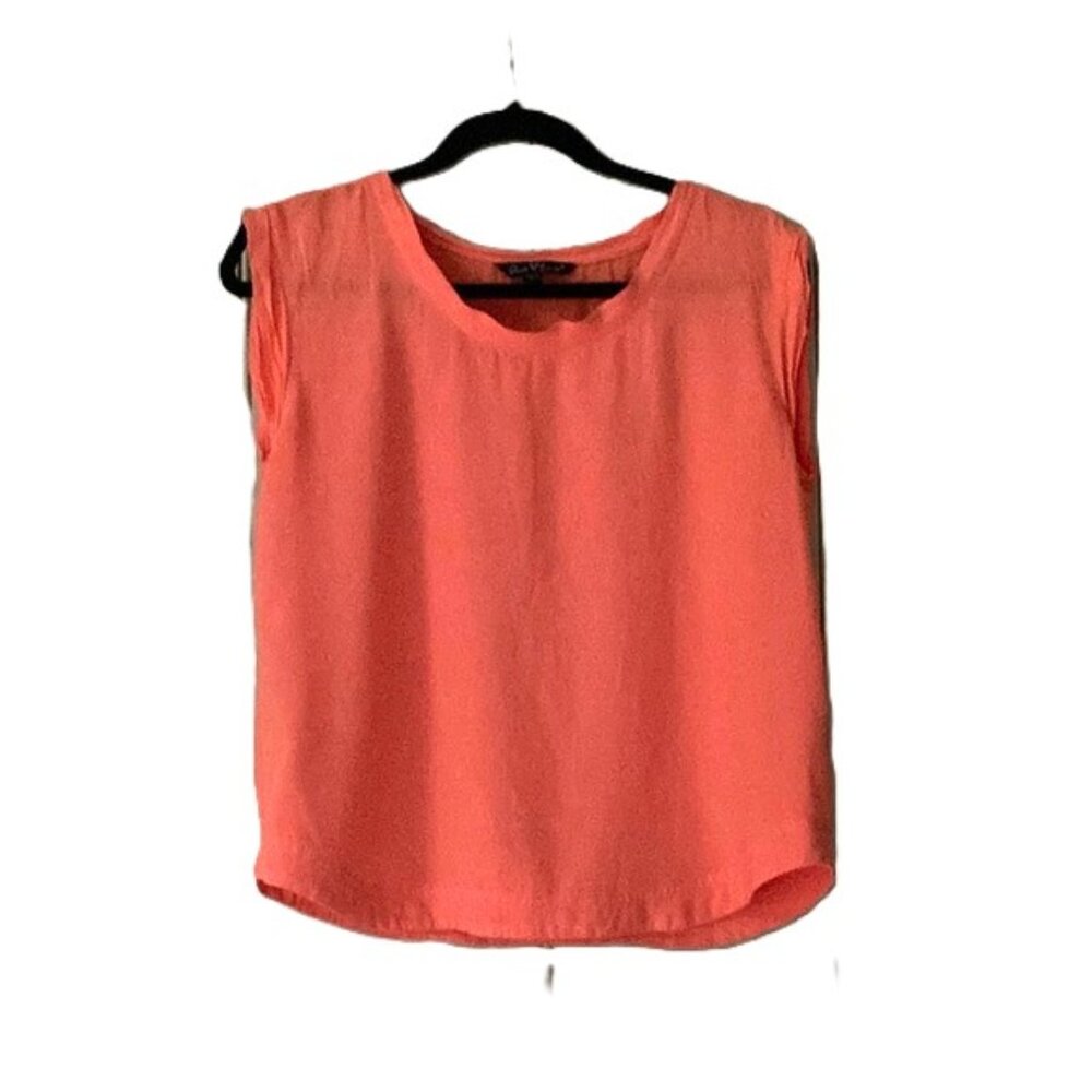 Coral/Peach Sherbert Sleeveless Top | Velvet Heart | Small